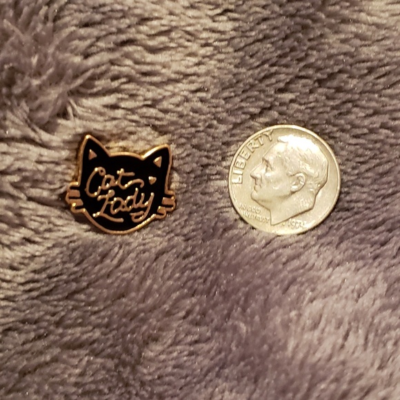 NEW Cat Lady | Metal Enamel Pin - Picture 3 of 5